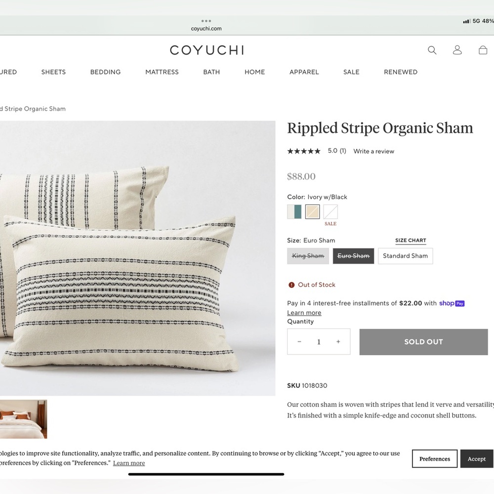 Coyuchi Embroidered Duvet and Shams - Picture 4 of 11
